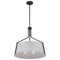 Nuvo Livingston 4-Light Pendant, E26 60W, Matte Black, White Linen Fabric Shade 60/7669 - alternate 8